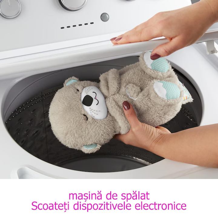 Ursulet de plus interactiv cu efecte de lumina si muzica, functie de respiratie, jucarie pentru copii pentru copii, crema, functie de imbunatatire a somnului playmate diferite culori 25 cm